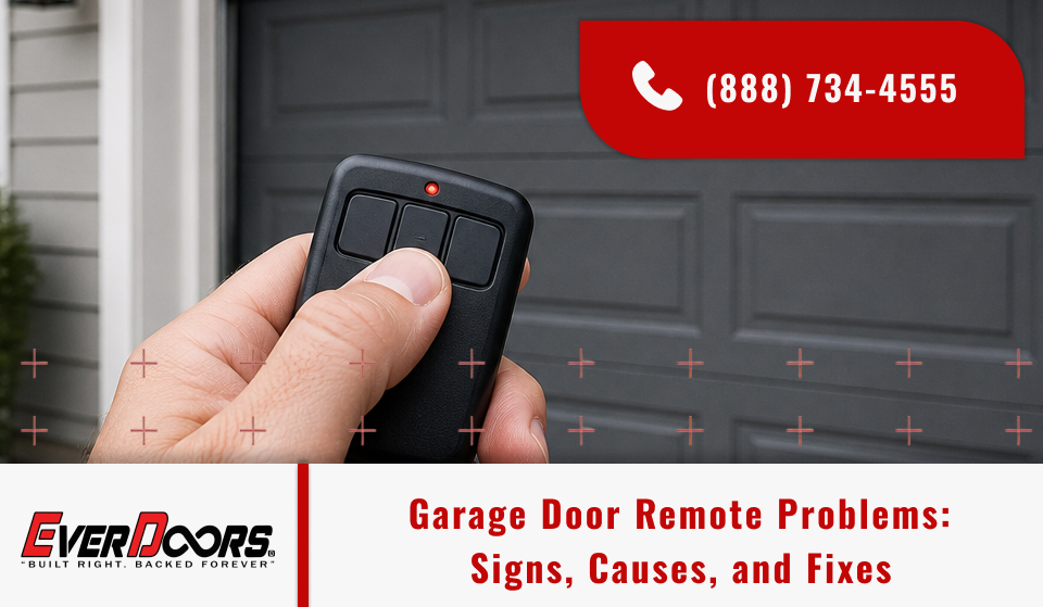 Garage door remote problems: signs, causes, and fixes