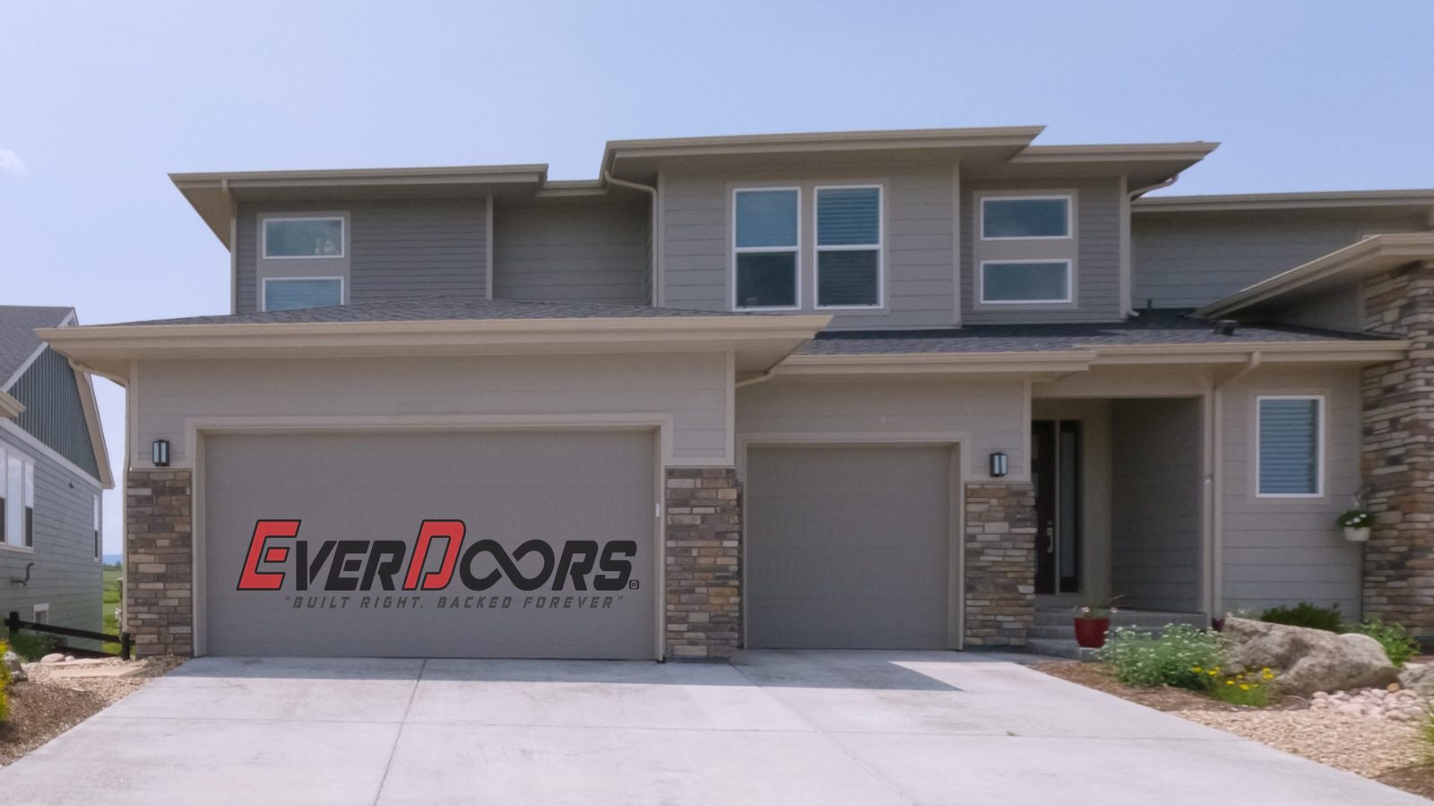 A garage door installed by Everdoors, serving Buxton, ME