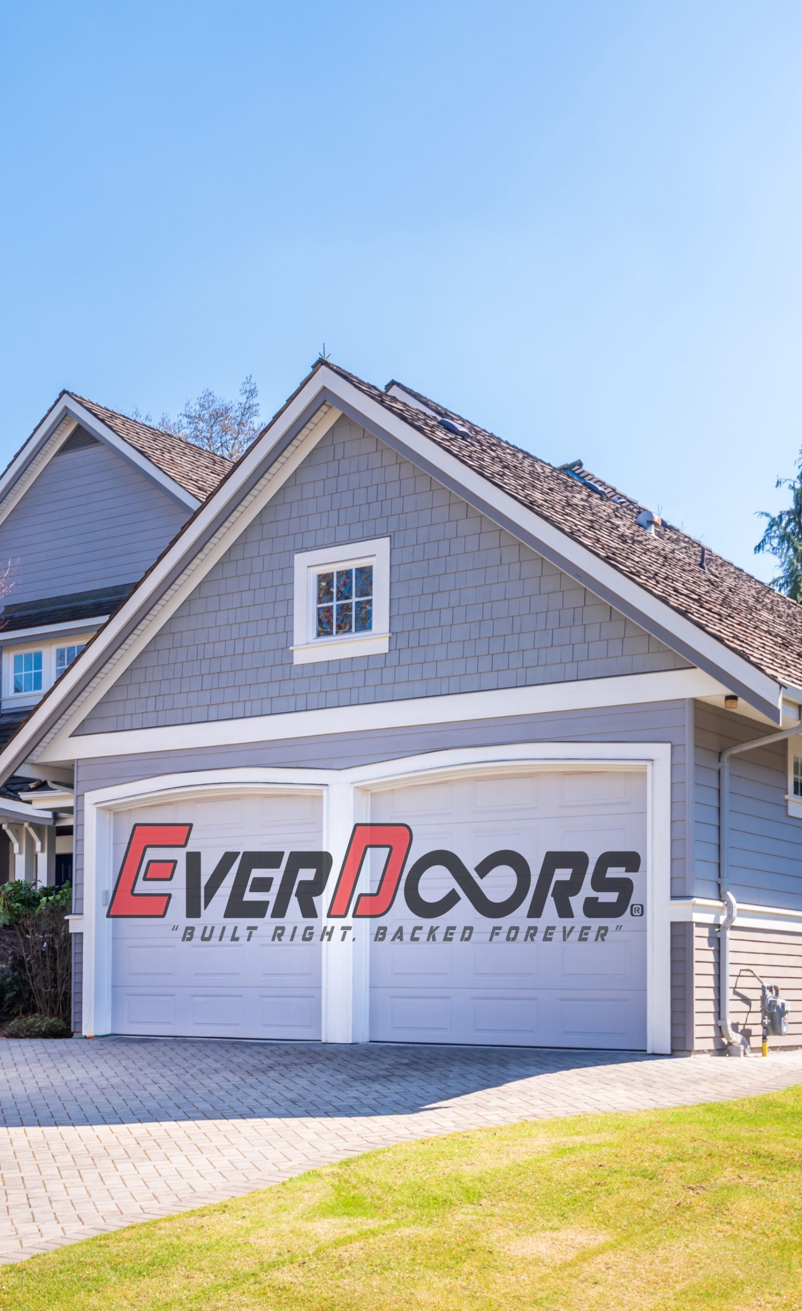A garage door installed by Everdoors, serving Hamilton Township, NJ