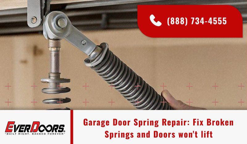 Garage Door Spring Repair: Fix Broken Springs and Doors Won't Lift