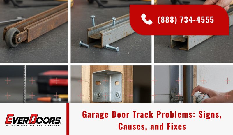 Garage Door Track Problems: Signs, Causes, and Fixes